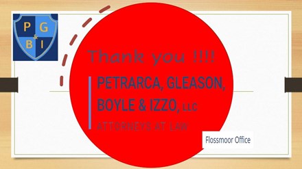 Thank you Petrarca Gleason Boyle and Izzo